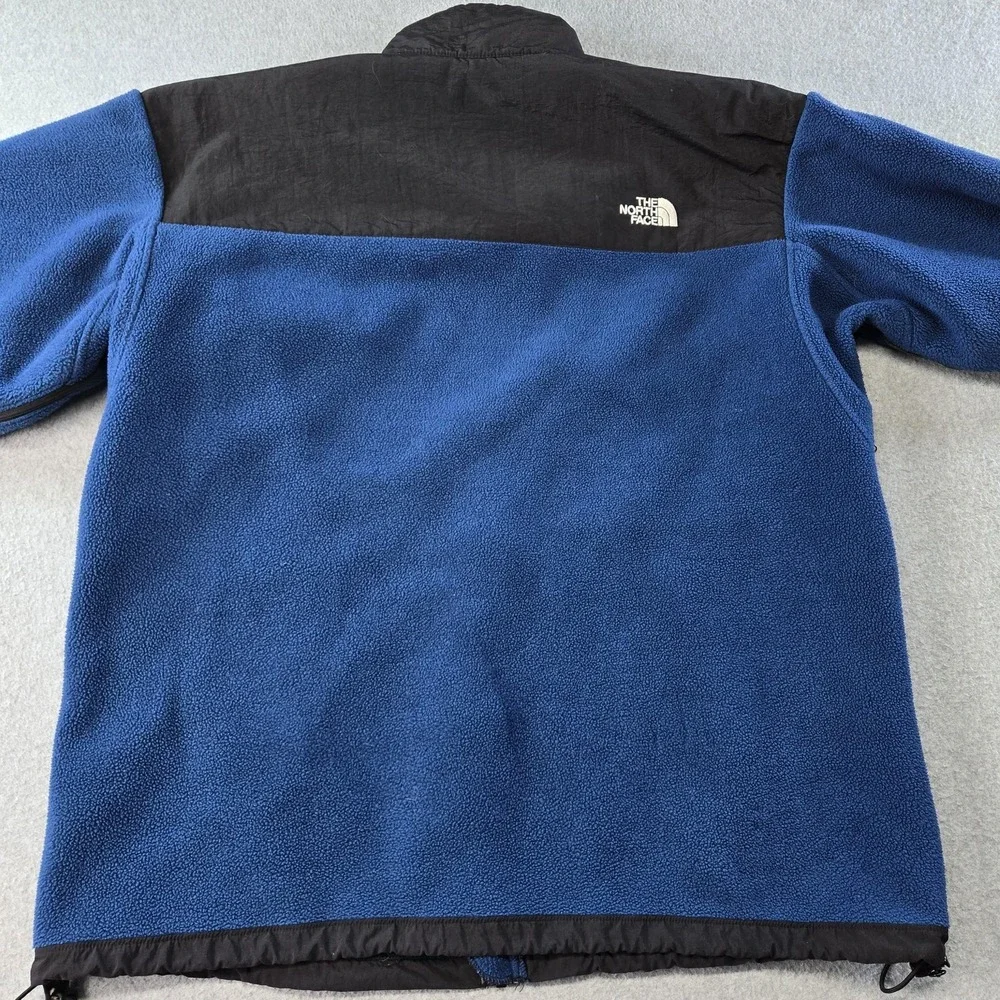 The North Face Jacket Mens XL Blue Windbreaker Fleece Lined Full Zip Pockets